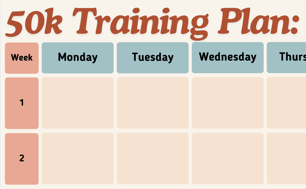 Training Plan Preview